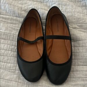 Lucky Brand Black Mary Jane leather Flats size 9